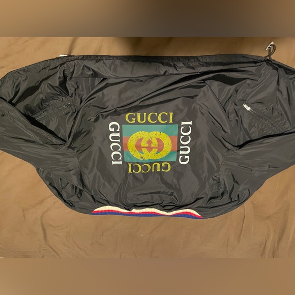 Vintage Gucci GG 80s style windbreaker and